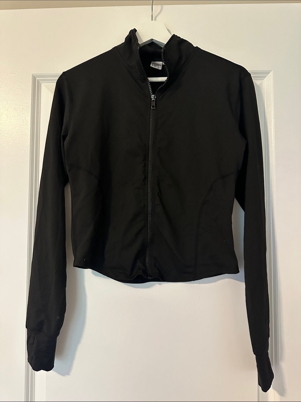 Women's Black Zip-Front Jacket